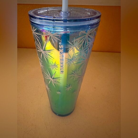Starbucks Holiday 2023 Blue Snowflakes Venti Tumbler 24 oz - Picture 1 of 5